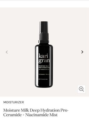 Kari Gran Moisture Milk Deep Hydration Mist - Black Bottle